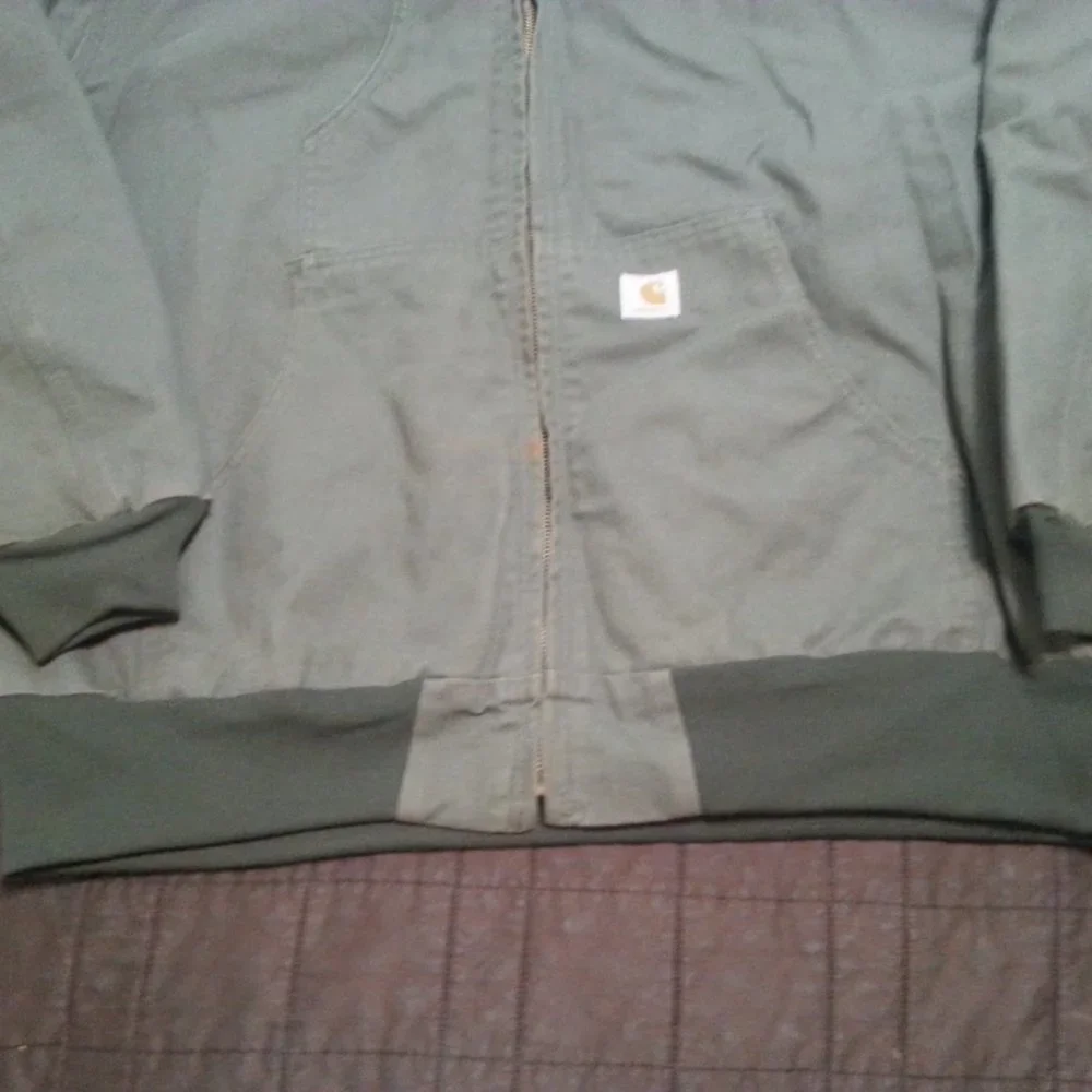 Vintage Carhartt Active Jacket Hooded Duck Cloth Canvas Workwear XXL - Picture 3 of 14